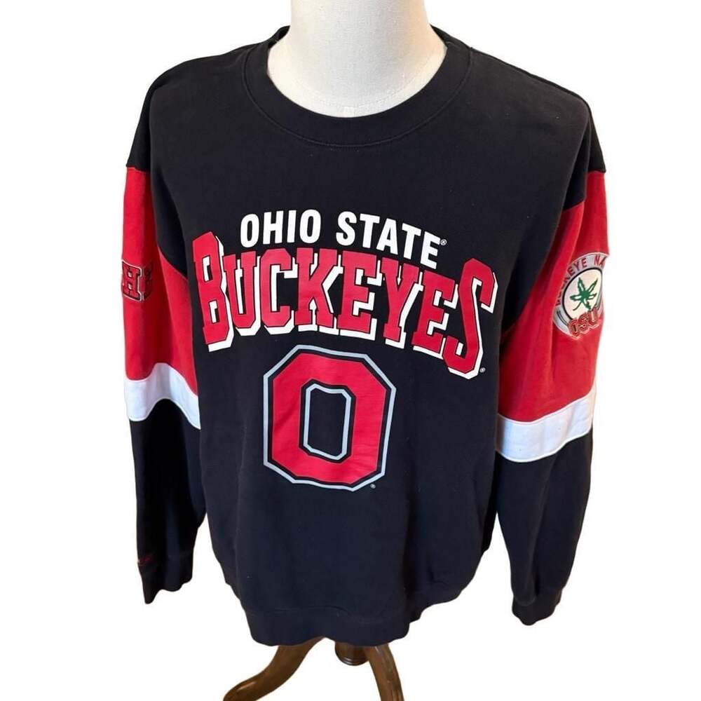 Mitchell & Ness Ohio State Buckeyes Head Coach Sweatshirt Black XL